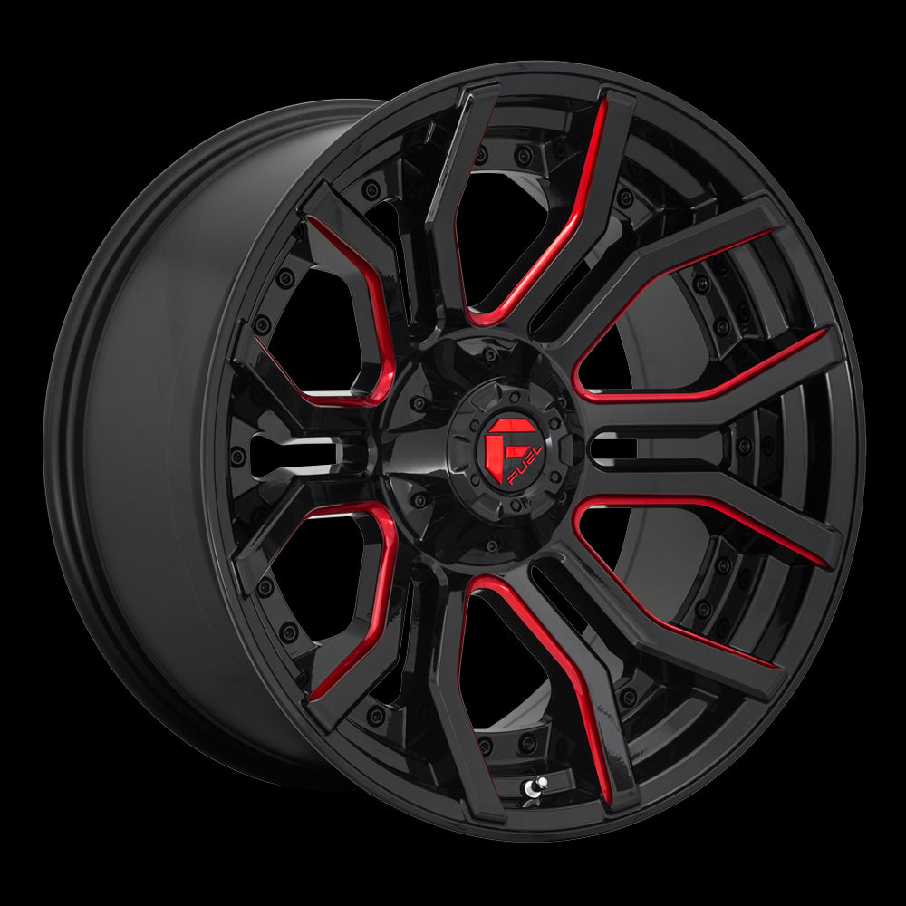 Fuel Wheels D712 Rage Gloss Black Red Tint – aspire MOTORING